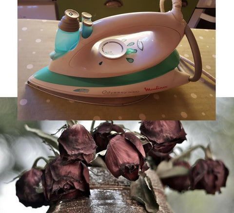 Blomster visner, - men et godt strykejern varer evig
