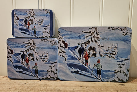 Skitur med bestefar, boks