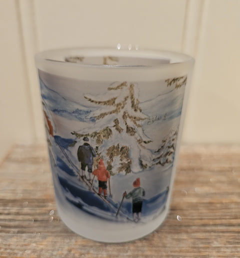 Telysholder Skitur med bestefar