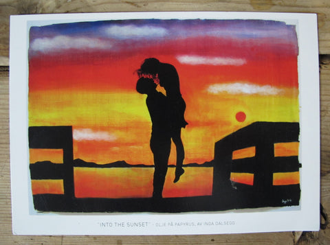 Kunstkort Into the Sunset