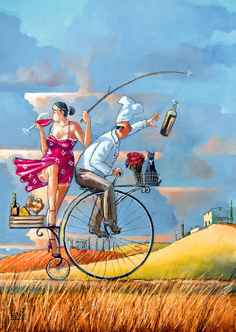 No pain, no wyn - giclée trykk