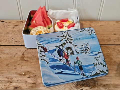 Skitur med bestefar, boks