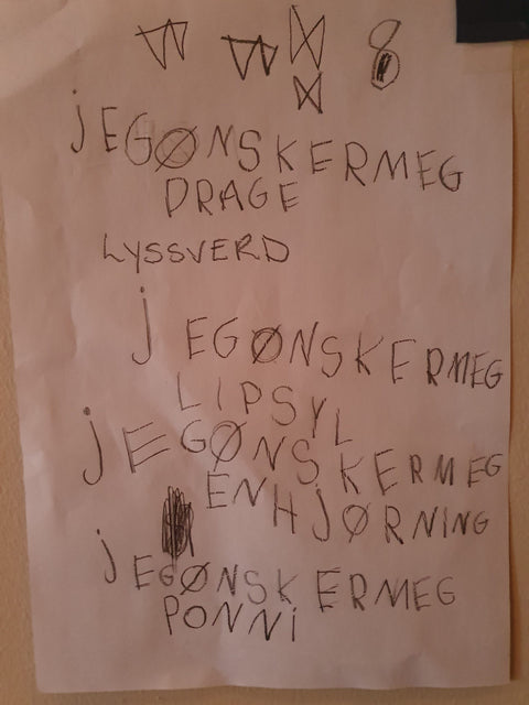 ønskelister og julegaver