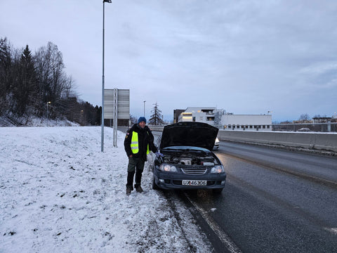 Raste avgårde i 0 km timen
