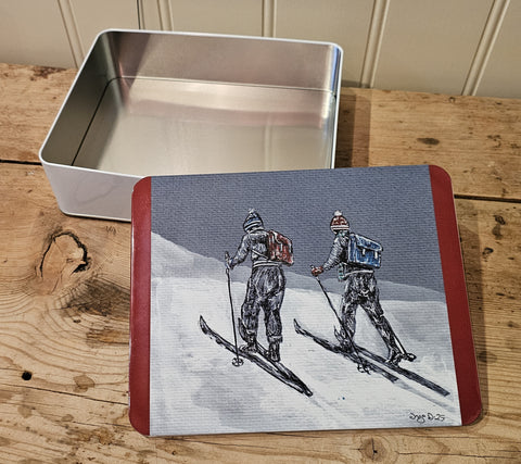 Jeg snører min sekk, boks