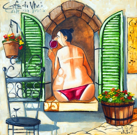 Lady in window
