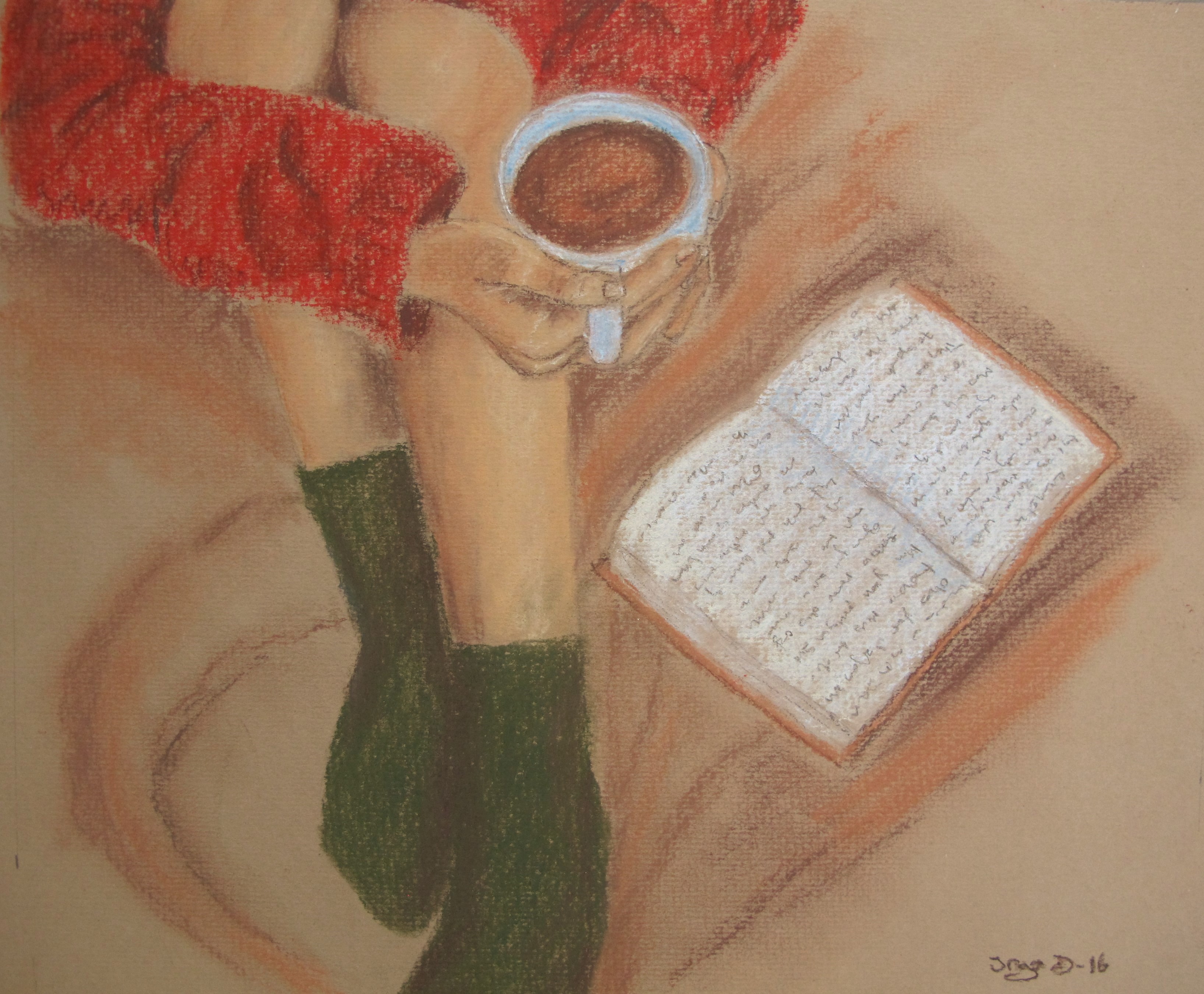 pastel drawing