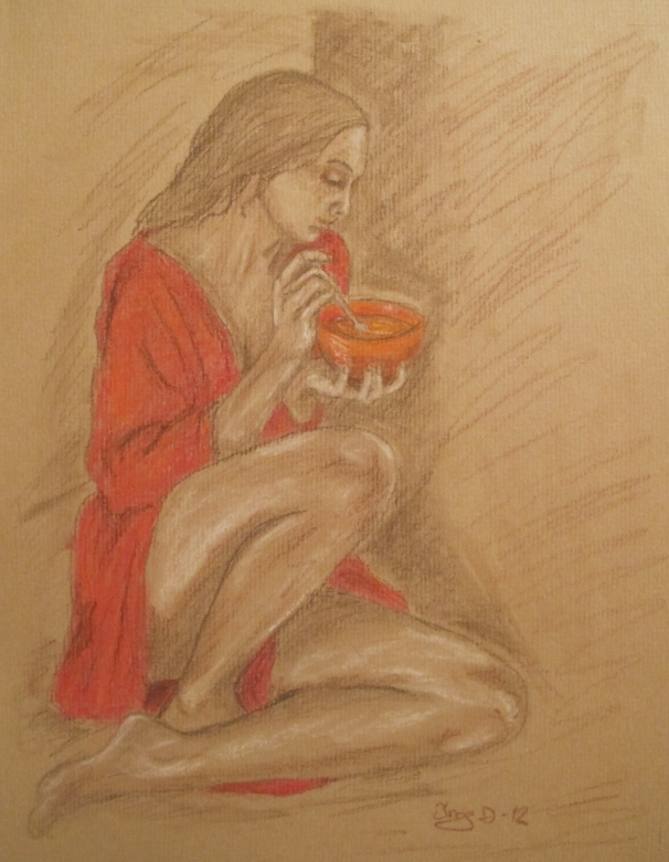 pastel drawing