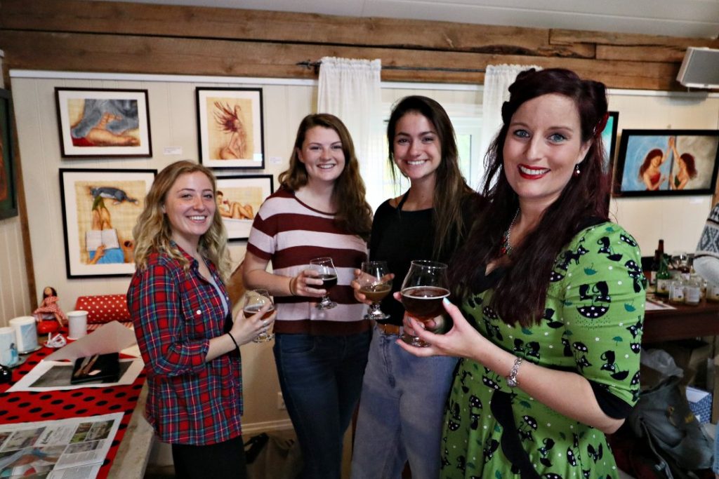 I organised tasting of some local microbrewed beer for them when they came