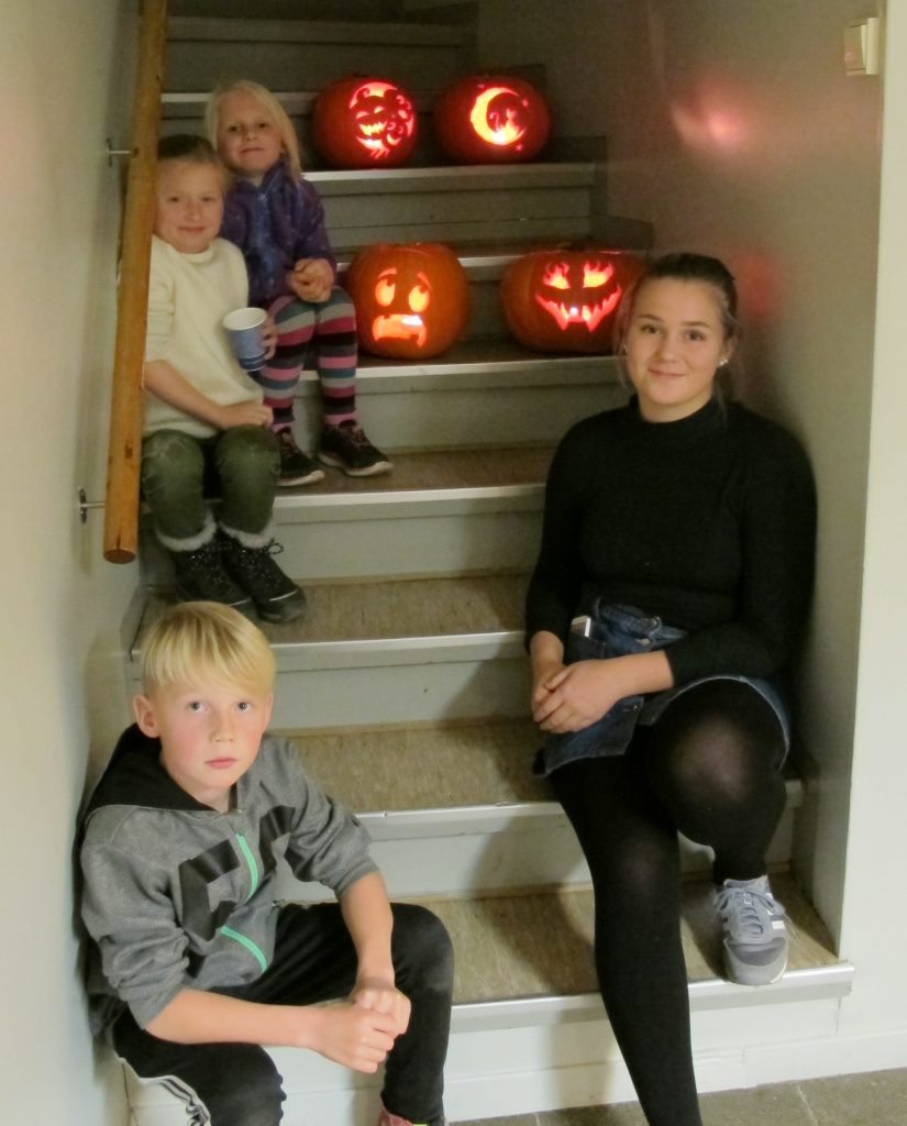 The first pumpkin lanterns are done